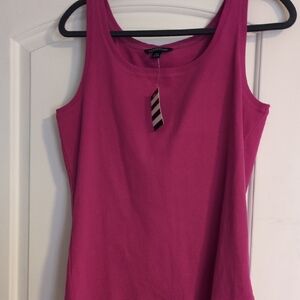 Lands' End Women's Fuchsia Scoop Neck Tank Top